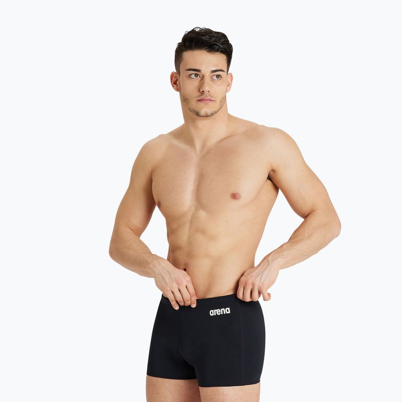 Плувни боксерки Arena Team Swim Short Solid black/white 4