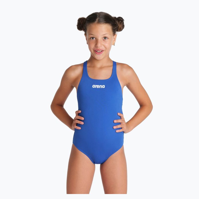 Детски цял бански костюм arena Team Swim Pro Solid royal/white 5