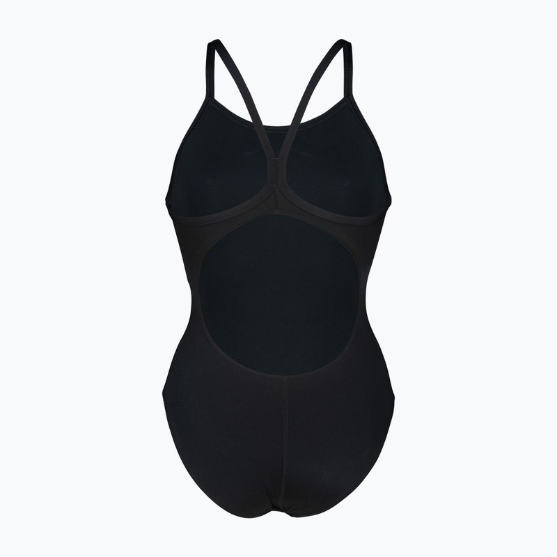 Дамски цял костюм за плуване Arena Team Light Drop Solid black/white 2