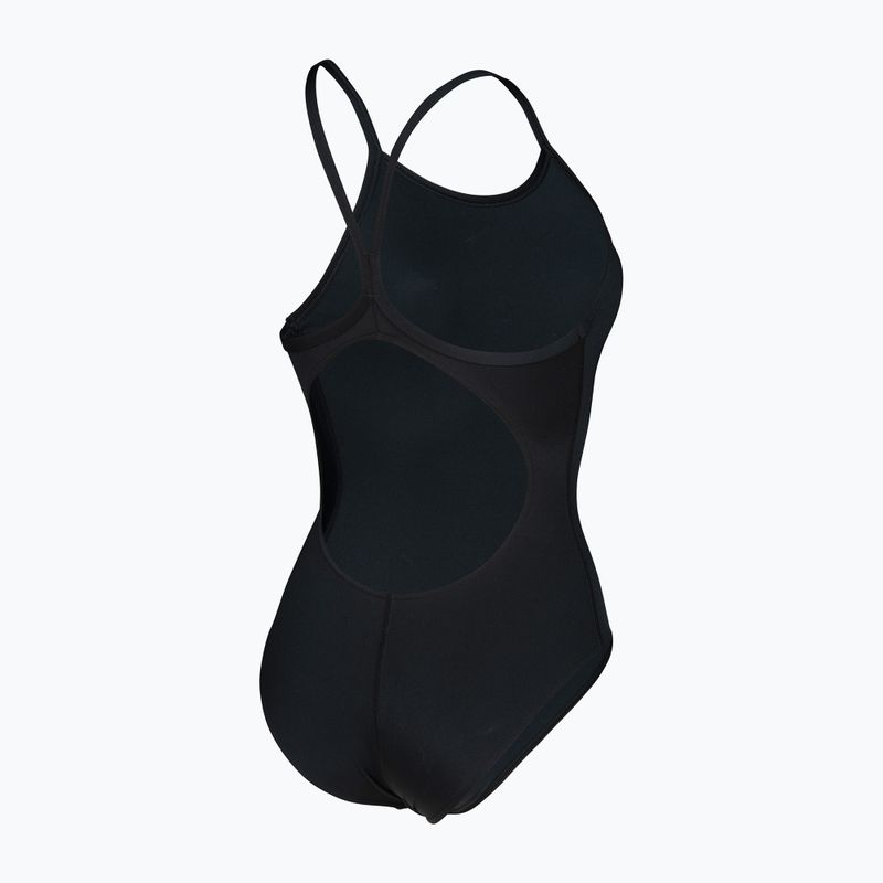 Дамски цял костюм за плуване Arena Team Light Drop Solid black/white 4