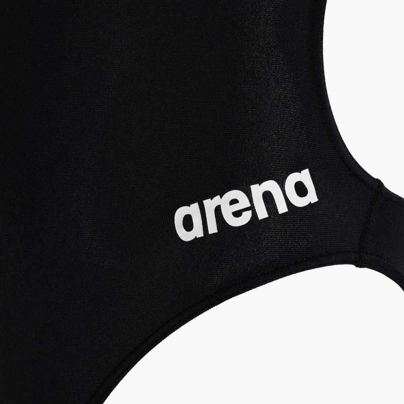 Детски бански костюм от една част arena Team Challenge Solid black/white 3