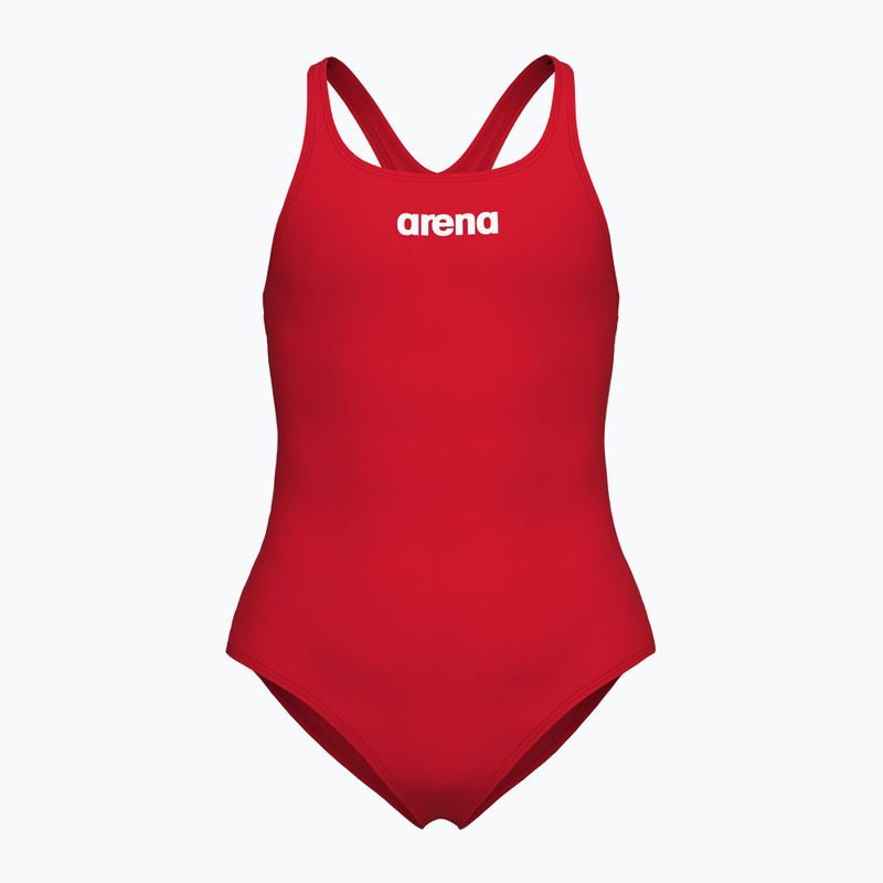 Детски цял бански костюм arena Team Swim Pro Solid red/white