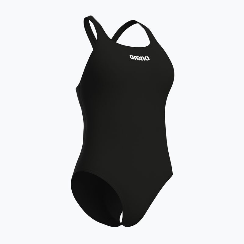 Дамски цял бански костюм arena Team Swim Pro Solid black/white 3