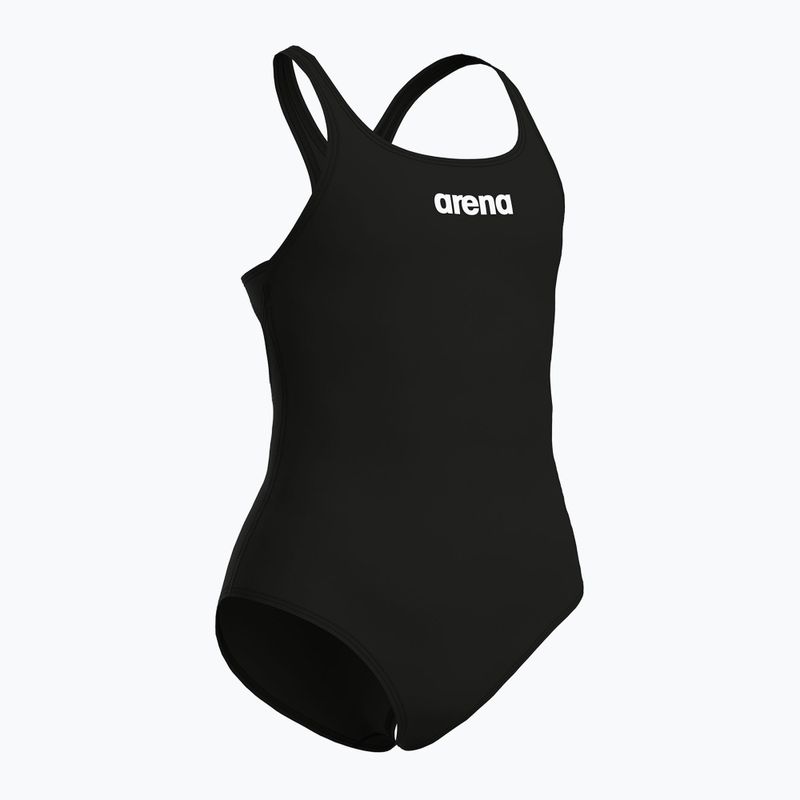 Детски цял бански костюм arena Team Swim Pro Solid black/white 3