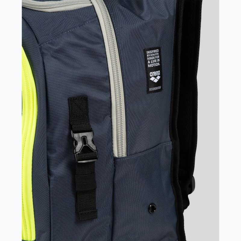 Раница за плуване arena Fastpack 3.0 40 l navy/neon yellow 9