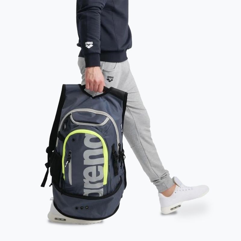 Раница за плуване arena Fastpack 3.0 40 l navy/neon yellow 11