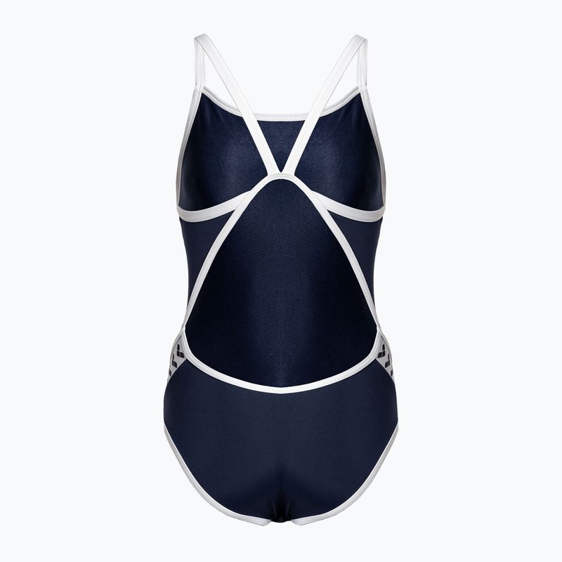 Дамски бански костюм от една част arena Icons Super Fly Back Solid navy blue 005036 2