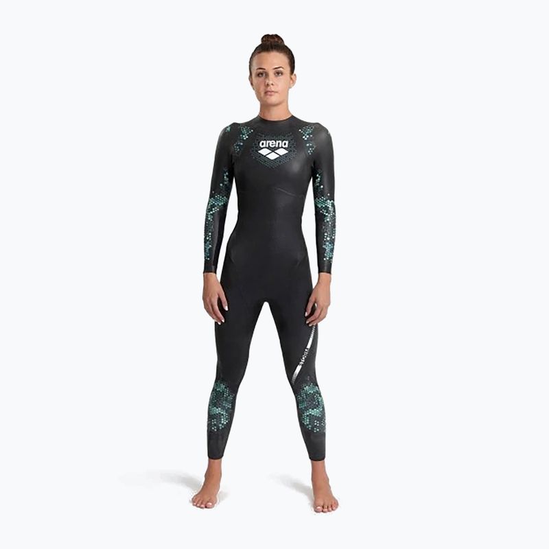 Дамски неопренов костюм за плуване arena Storm coral blue/black