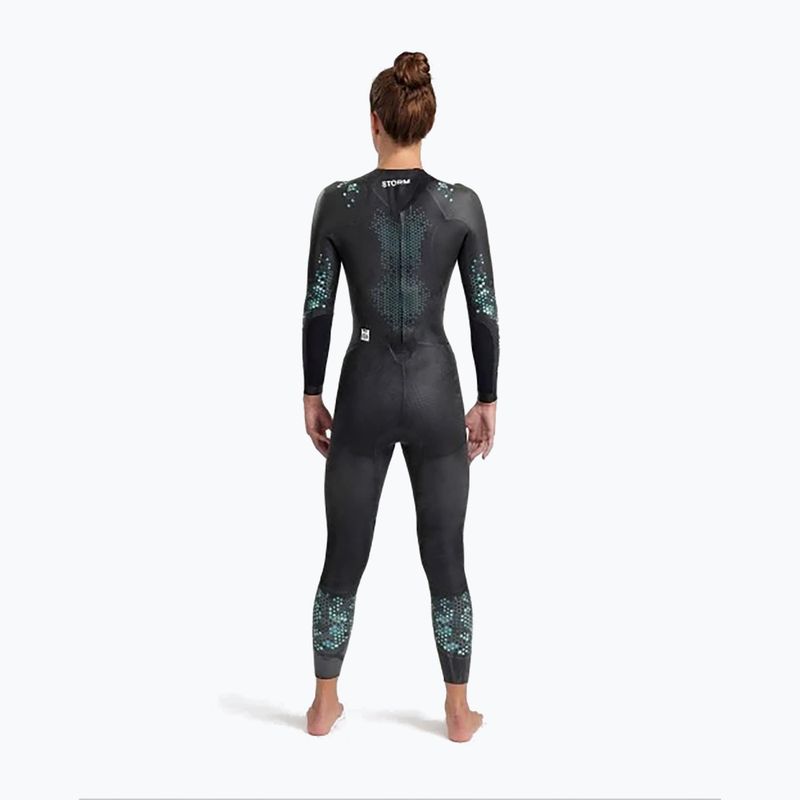 Дамски неопренов костюм за плуване arena Storm coral blue/black 2