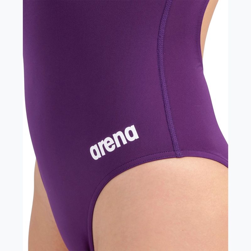Дамски цял костюм за плуване Arena Team Light Drop Solid plum/white 9