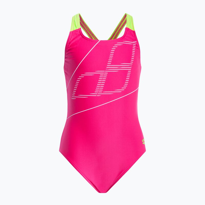 Детски бански от една част arena Swim Pro Back Logo розово 005539/760