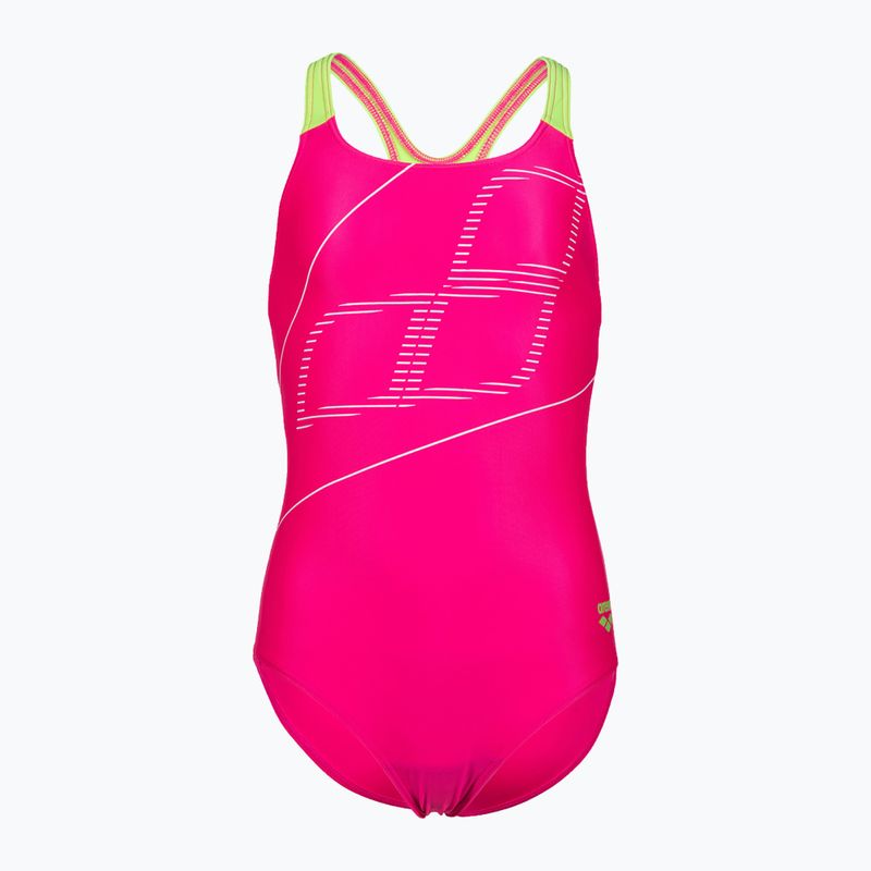 Детски бански от една част arena Swim Pro Back Logo розово 005539/760 4