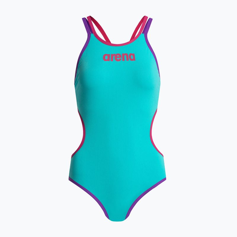 Дамски бански костюм от една част arena One Double Cross Back One Piece blue 004732/889