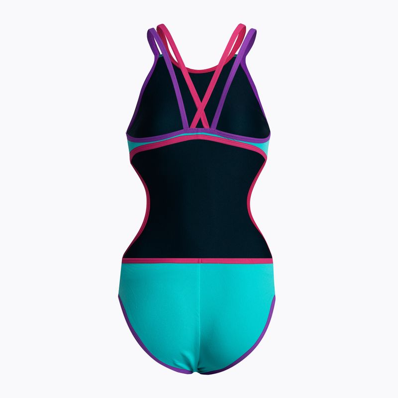Дамски бански костюм от една част arena One Double Cross Back One Piece blue 004732/889 2