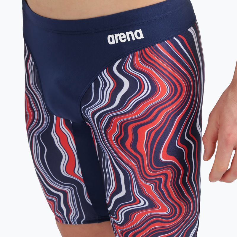 Мъжки бански костюм Arena Swim Jammer Marbled navy blue 005785/740 8