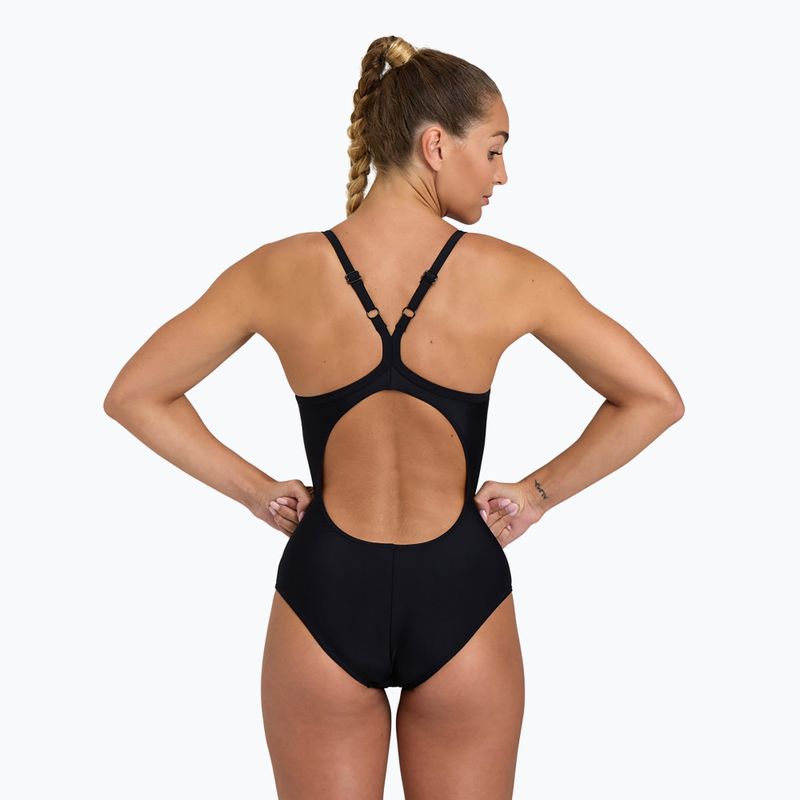 Дамски бански костюм от една част arena Solid Swimsuit Lightdrop Back black 6