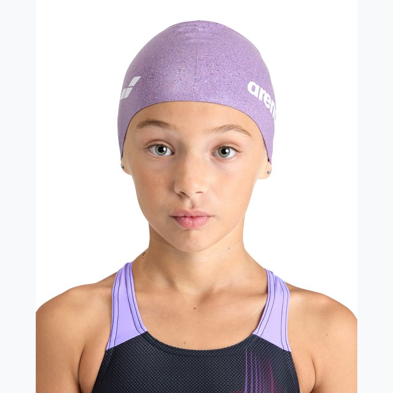 Детска плувна шапка arena Silicone Cap Jr pink multi 2