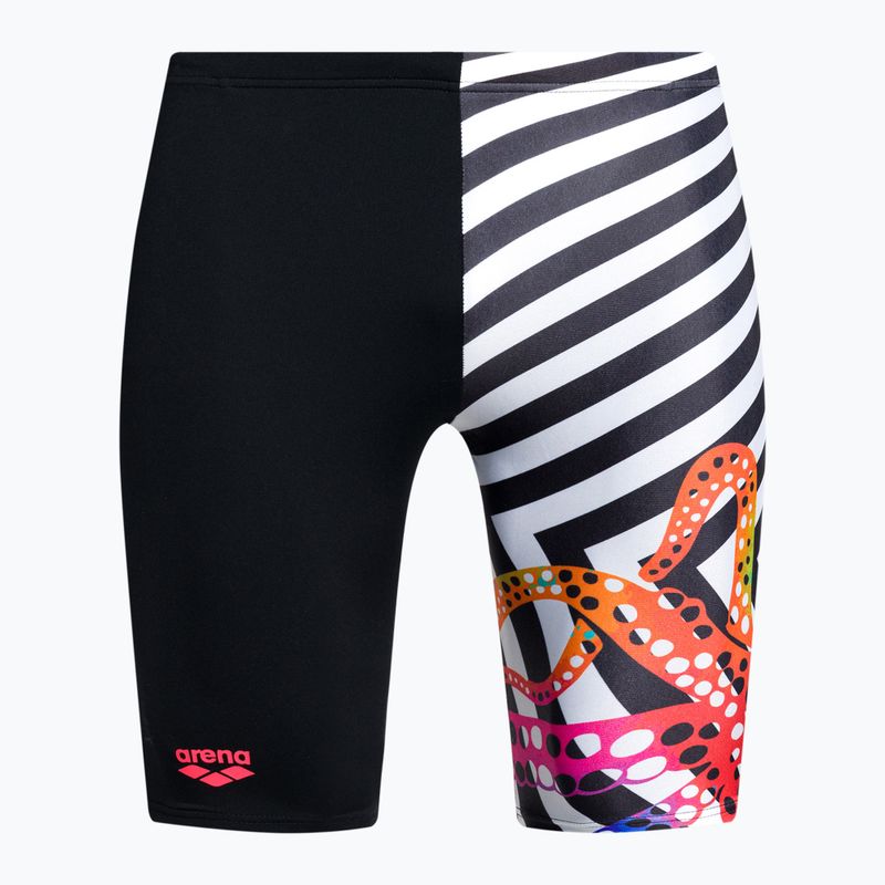 Мъжки бански костюми Arena Crazy Octopus Jammer black and white 006379