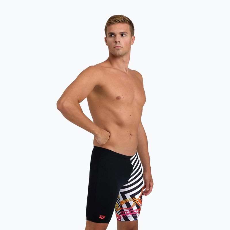 Мъжки бански костюми Arena Crazy Octopus Jammer black and white 006379 6