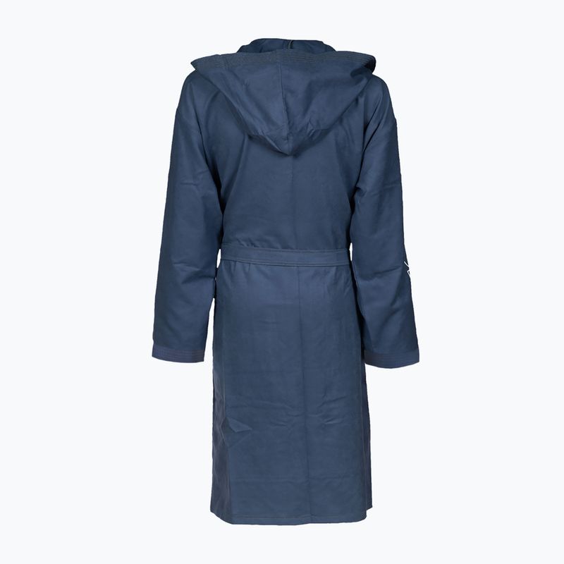Детски халат arena Zeal Plus Jr navy/white 2