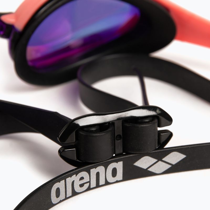Очила за плуване Arena Cobra Ultra Swipe Mirror виолетово/коралово 8