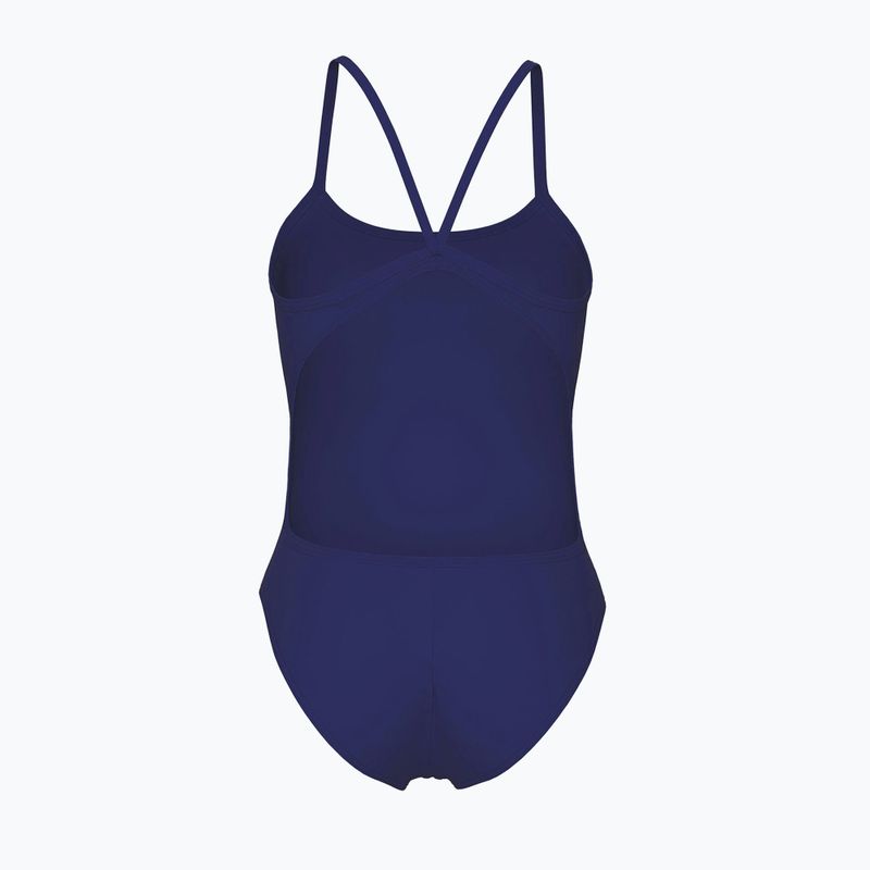 Дамски бански костюм от една част arena Lace Back Solid navy/white 2