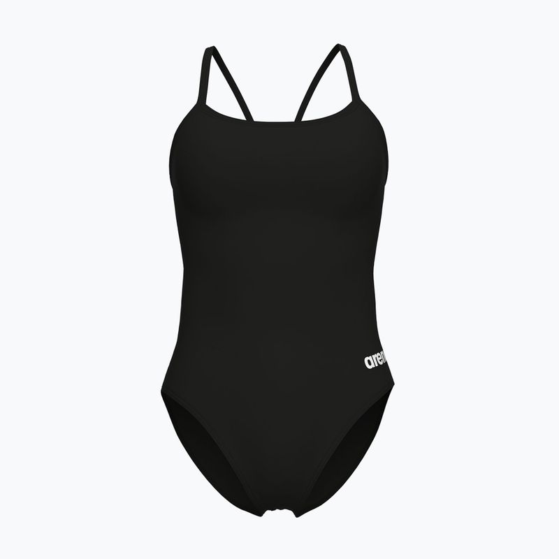 Дамски бански костюм от една част arena Lace Back Solid black/white
