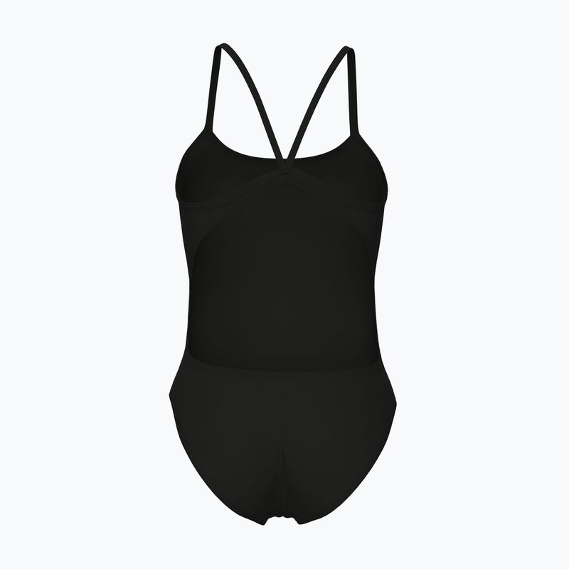Дамски бански костюм от една част arena Lace Back Solid black/white 2