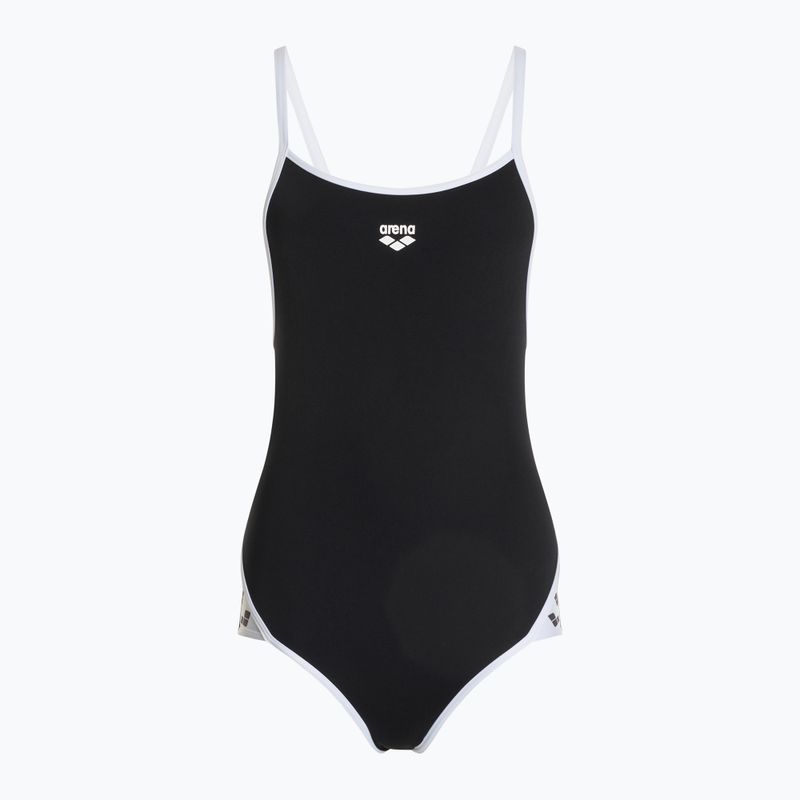 Дамски бански костюм от една част arena Icons Super Fly Back Solid black / white