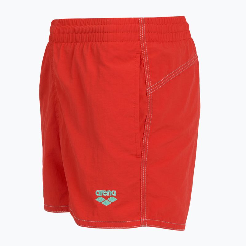 Детски шорти за плуване arena Bywayx Youth R fluo red/water 3