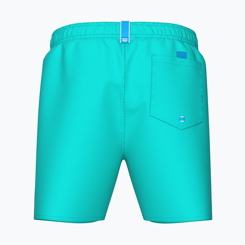 Мъжки бански шорти Arena Fundamentals Boxer R water/navy 8