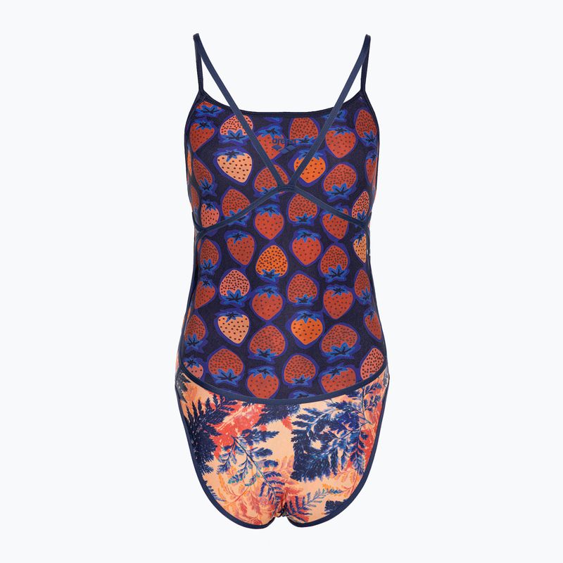 Дамски бански костюм от една част arena Reversible Swimsuit Challenge Back navy/multi 2