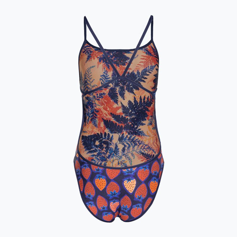 Дамски бански костюм от една част arena Reversible Swimsuit Challenge Back navy/multi 6