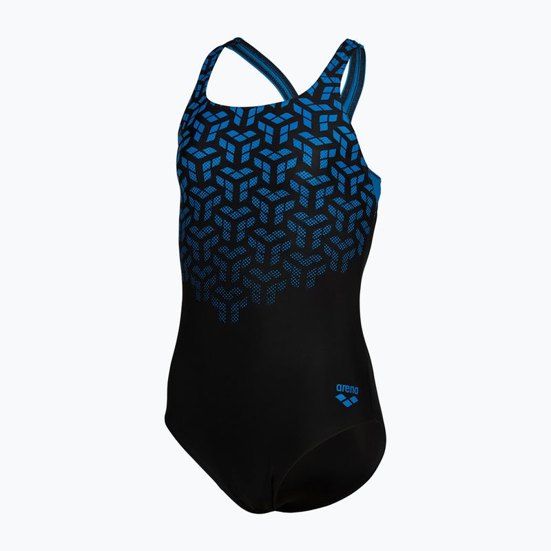 Детски бански костюм от една част arena Kikko V Swim Pro Гърба black/blue china 2