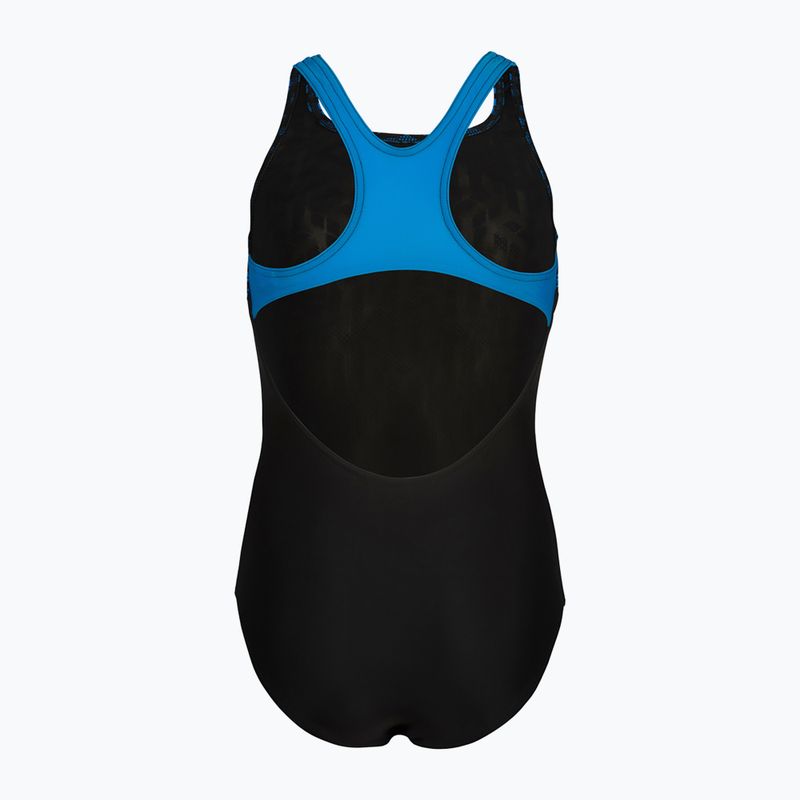 Детски бански костюм от една част arena Kikko V Swim Pro Гърба black/blue china 3