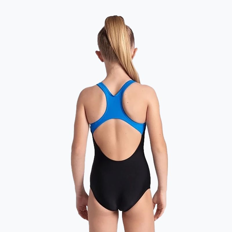 Детски бански костюм от една част arena Kikko V Swim Pro Гърба black/blue china 7