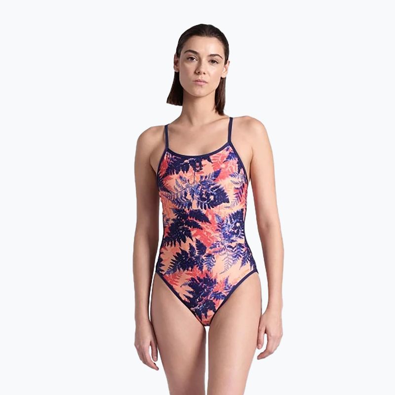 Дамски бански костюм от една част arena Reversible Swimsuit Challenge Back navy/multi 7