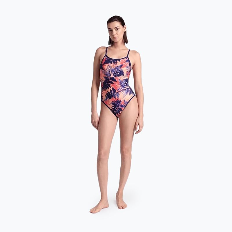 Дамски бански костюм от една част arena Reversible Swimsuit Challenge Back navy/multi 9