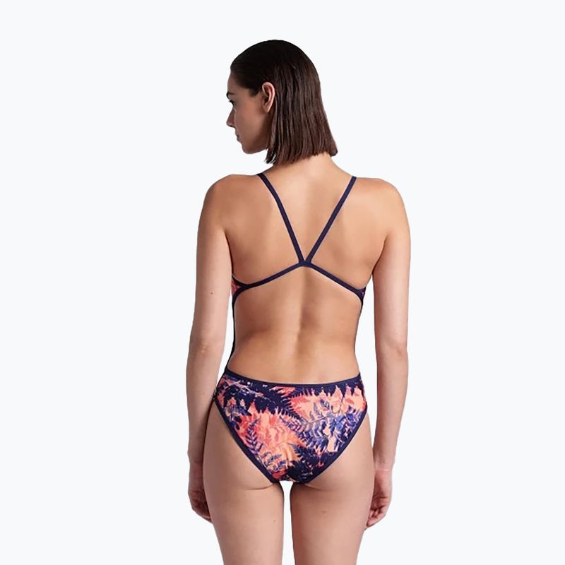 Дамски бански костюм от една част arena Reversible Swimsuit Challenge Back navy/multi 11