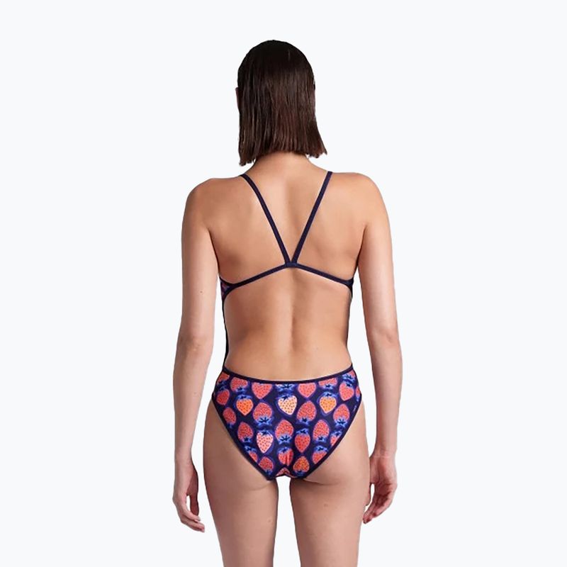 Дамски бански костюм от една част arena Reversible Swimsuit Challenge Back navy/multi 12