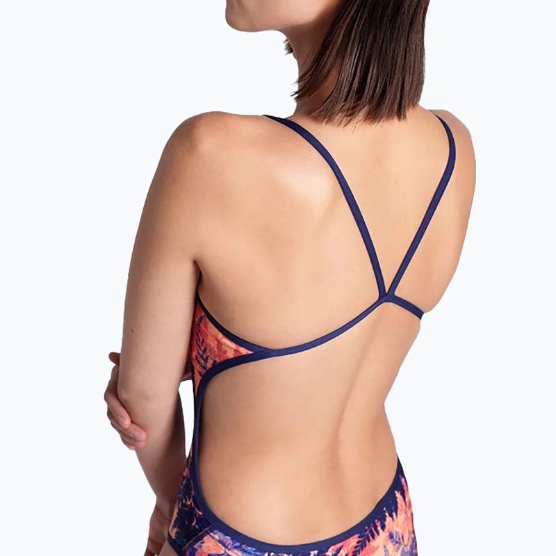 Дамски бански костюм от една част arena Reversible Swimsuit Challenge Back navy/multi 15