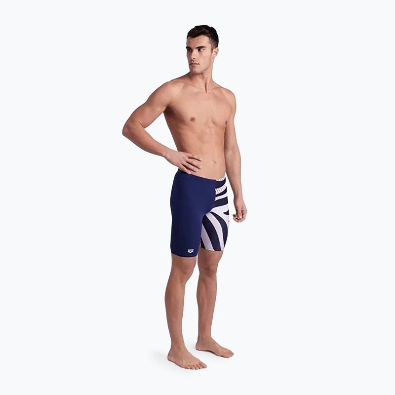 Мъжки плувен джемър arena Multi Stripes Swim Jammer navy/white multi 6