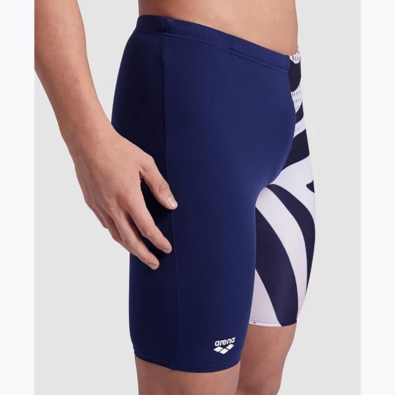 Мъжки плувен джемър arena Multi Stripes Swim Jammer navy/white multi 8