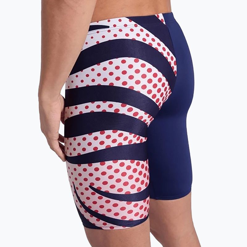 Мъжки плувен джемър arena Multi Stripes Swim Jammer navy/white multi 9