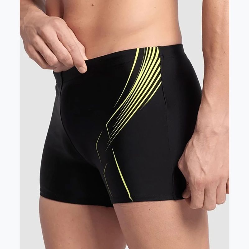 Мъжки боксерки за плуване Arena Dive Swim Short black/soft green 4