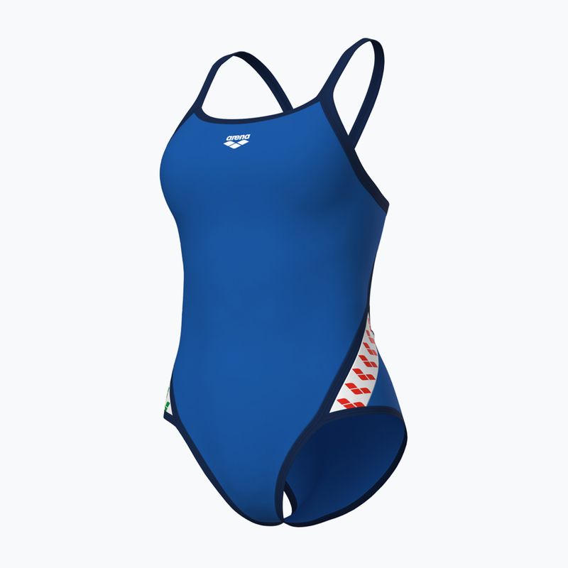 Дамски бански костюм от една част arena Icons Super Fly Back Solid royal / navy 3