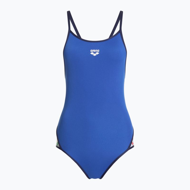 Дамски бански костюм от една част arena Icons Super Fly Back Solid royal / navy