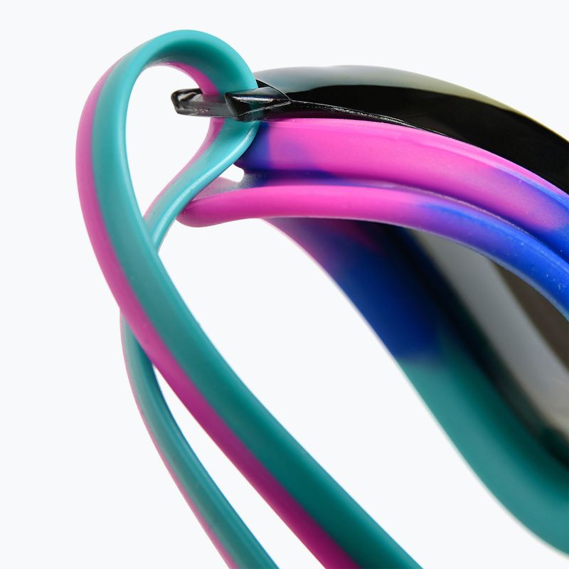 Очила за плуване arena Python Mirror turquoise/water/fuchsia 8
