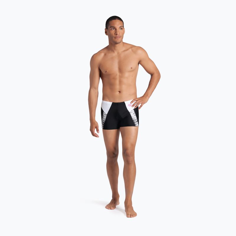 Мъжки боксерки за плуване arena Stripe Short black/white/multi 6
