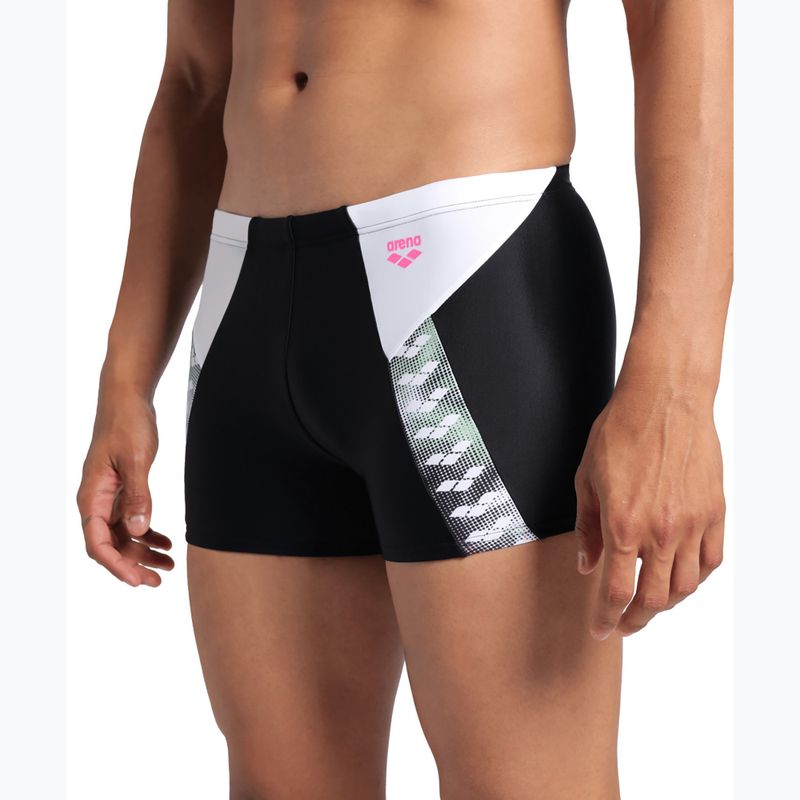 Мъжки боксерки за плуване arena Stripe Short black/white/multi 8
